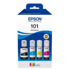 Epson 101 Multipack - 4-pack - black, yellow, cyan, magenta - original - ink tank - for Epson L4260, L4266, L6190, L6260, L6270, L6276, L6290